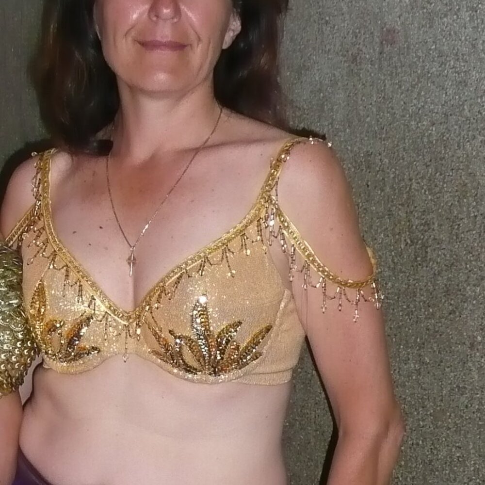 hand made belly dancing bra